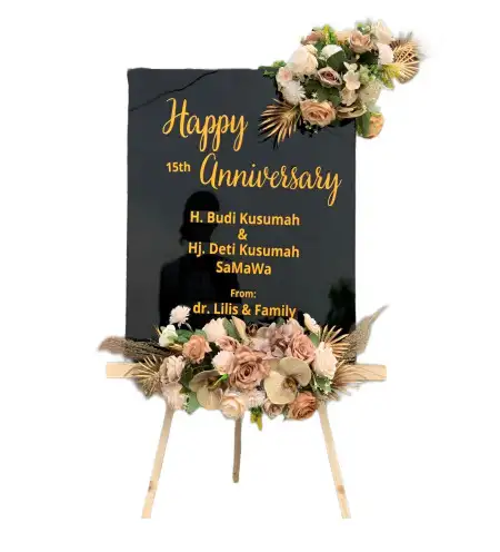 Papan Bunga Akrilik Karanggetas